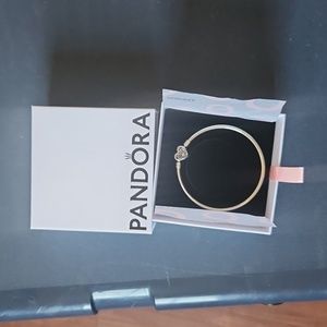 Pandora Retired butterfly heart bangle bracelet